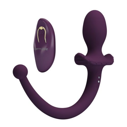 Plug Anal Vibrador Pretty Love Lioea com Cauda Flexível