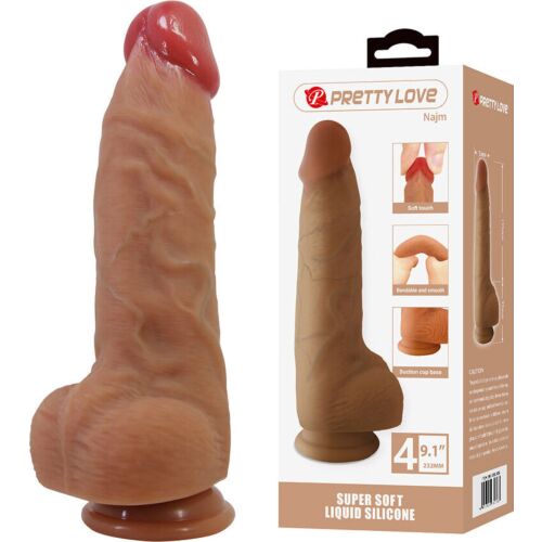 Dildo Realístico Pretty Love Najm com Ventosa 23.2 cm