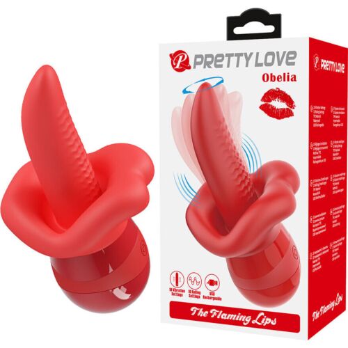 Estimulador Dual Pretty Love Obelia com Língua Vibrante