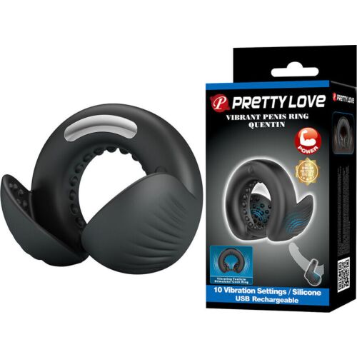 Anel Vibratório Pretty Love Quentin com Estimulador Testicular