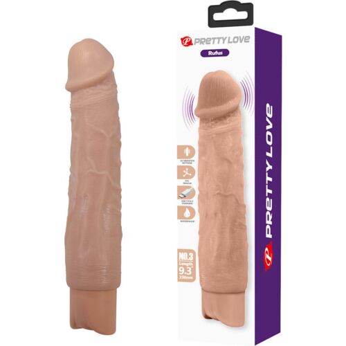 Vibrador Realístico Pretty Love Rufus com 10 Modos de Vibração