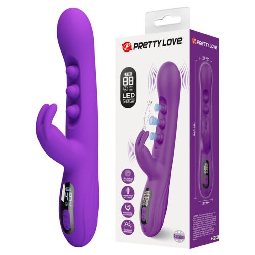 Vibrador Rabbit Pretty Love Sabien com Estímulo Tapping