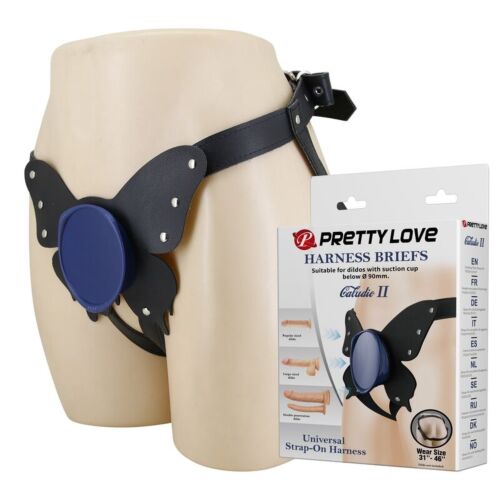PRETTY LOVE Arnês Universal em Cueca Preto e Azul