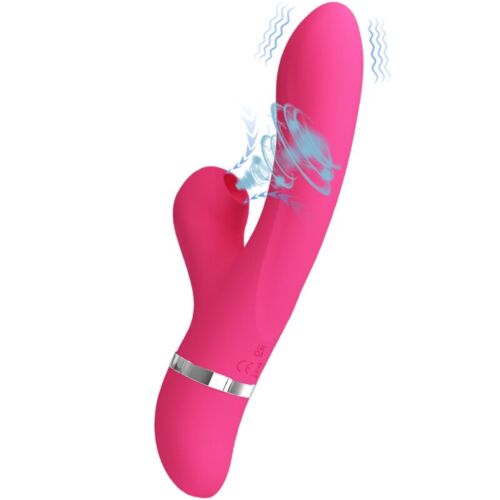 Vibrador Pretty Love Willow com Sução para Prazer Intenso