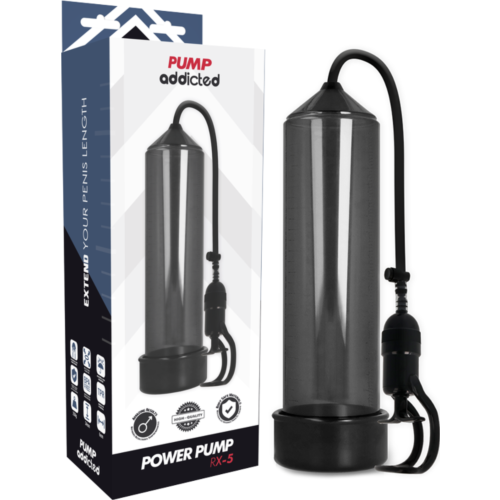 Bomba Erecção Pump Addicted RX5 com sistema de vácuo