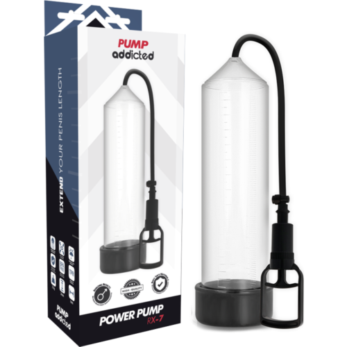 Bomba alargadora PUMP ADDICTED RX7 com sistema de vácuo