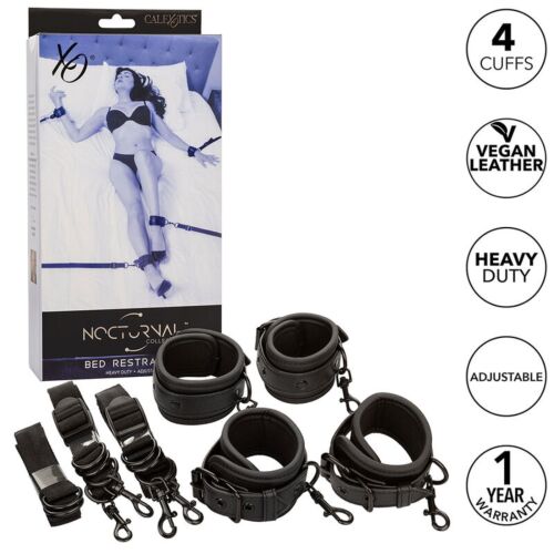 Sets Bondage CALEXOTICS Nocturnal com 4 algemas ajustáveis