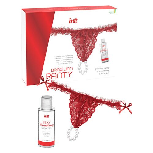 Kits Lubricantes INTT RELEASES Panty Brasileira com Perlas e Gel