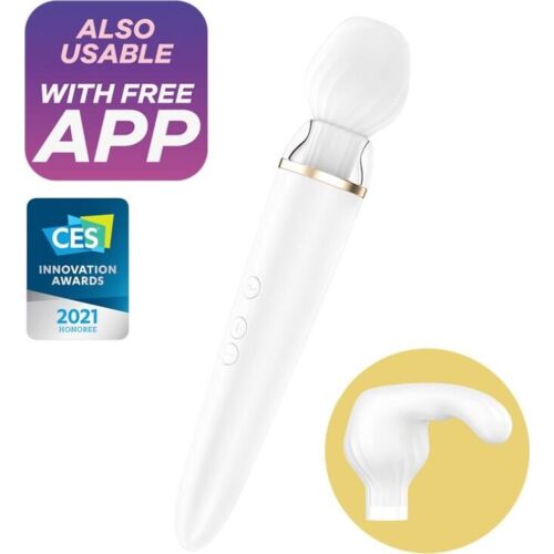 Vibrador WAND Satisfyer Double Wand-er com controle app