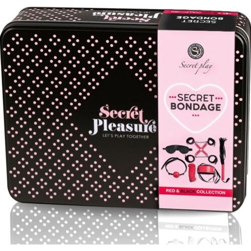 Sets Bondage SECRETPLAY Red Collection com 6 peças essenciais