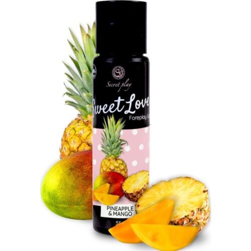 Lubrificante SecretPlay Mango & Abacaxi 60 ml - 100% Comestível