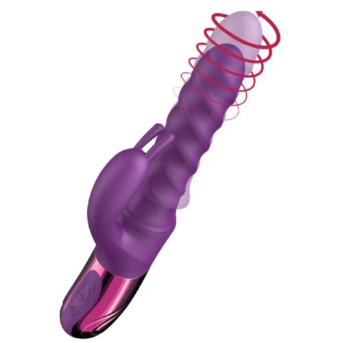 Vibrador Rabbit She.E.O Swirl com estimulação dual