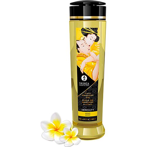 Óleo de Massagem SHUNGA Serenity 240 ML com Aroma de MONOI