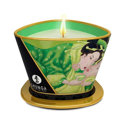 Vela de Massagem SHUNGA Mini Caress com Aroma a Chá Verde