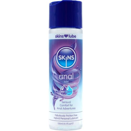 Lubricante Skins Anal Hybrid 130 ML com textura sedosa