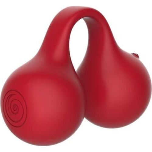 Masajeador SNAIL VIBE Twinn Cherry com tecnologia Touch Sense