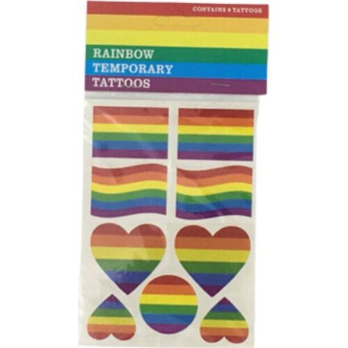 Artigos divertidos PRIDE Tatuagens Bandeira LGBT