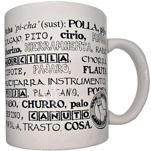 Caneca Diablo Picante 370 ml com sinónimos de pénis