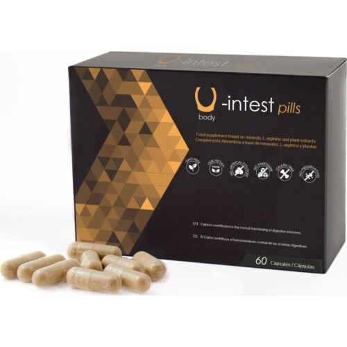 Cápsulas U-INTEST 500COSMETICS para saúde intestinal
