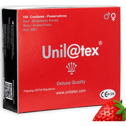 Preservativos Unilatex 144 UDS com Sabor a Fresa