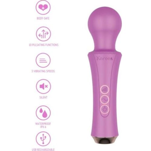 Vibrador WAND XOCOON com cabeça flexível para massagem