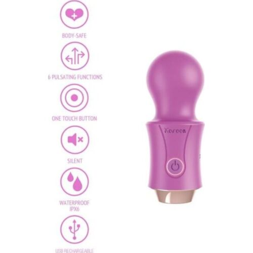 Mini vibrador XOCOON Traveller Wand com vibrações potentes