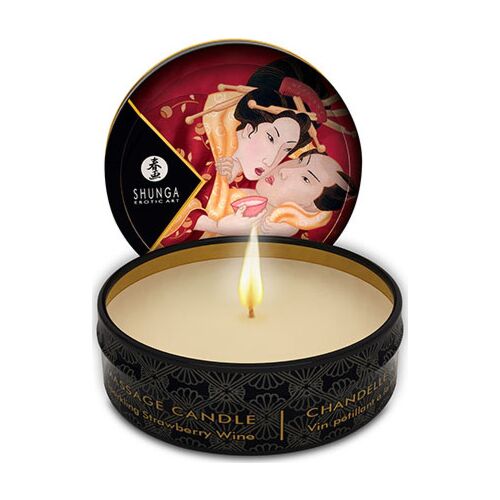 Vela de Massagem Shunga Mini Caress com Aromas Sensuais