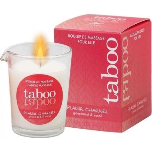 Vela de Massagem RUF Taboo Aroma Flor de Cacau
