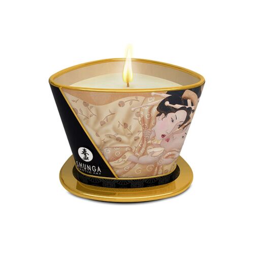 Vela de Massagem Shunga Mini Caress Baunilha