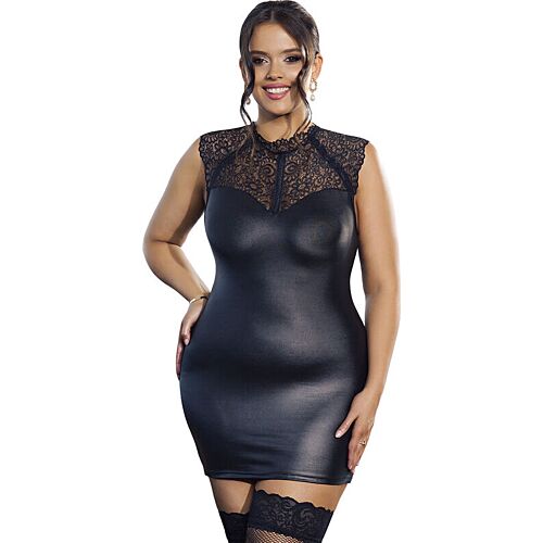 Vestido Sexy L XL SUBBLIME com Detalhes em Couro