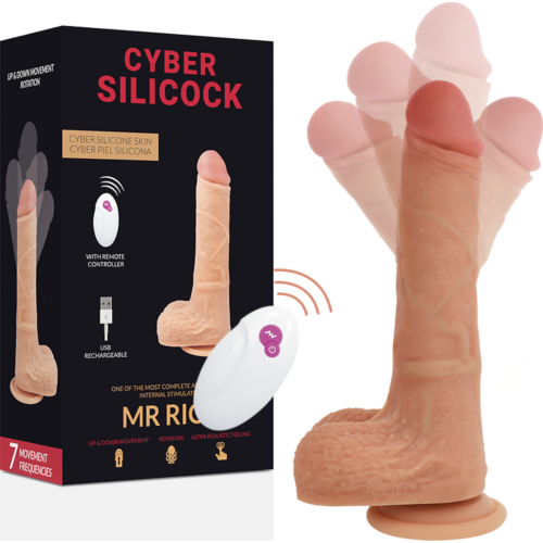 Vibrador Cyber Silicock Mr Rick 20.9 cm com Controle Remoto