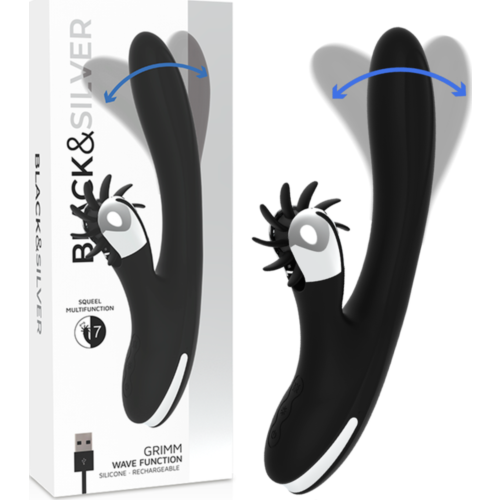 Vibrador Black&Silver Grimm Wave Function