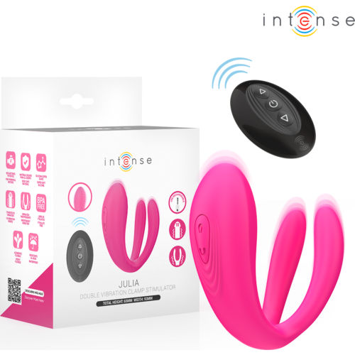 Vibrador Intense Julia com Controle Remoto e Estimulação Dupla