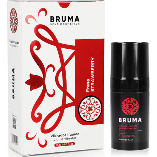 Vibrador Líquido BRUMA Sabor Morango 15 ml | Intensifica o Prazer