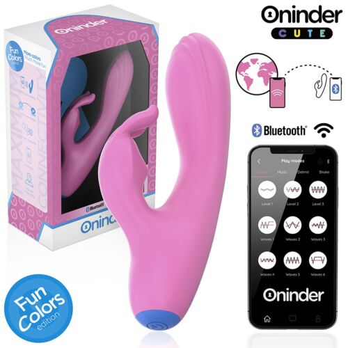 Vibrador ONINDER CUTE Love Bunny com App para Controle Remoto