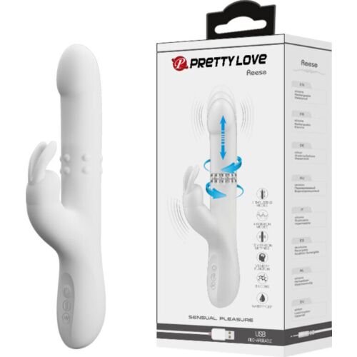 Vibrador Rabbit Pretty Love Reese com Rotação e Vibrações