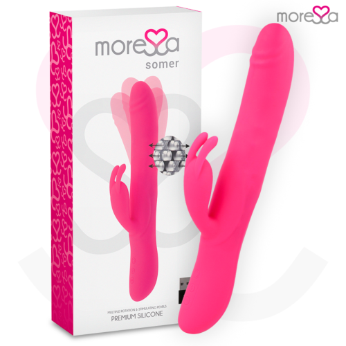 Vibrador Rabbit MORESSA SOMER com rotação múltipla