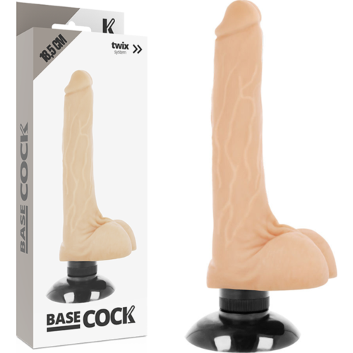 Vibrador Realístico Basecock 18.5 cm com Tacto Realístico