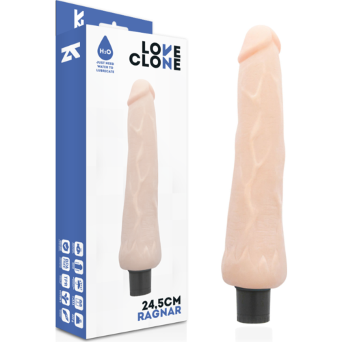 Vibrador Realístico LOVECLONE RAGNAR 24.5cm com Autolubrificação