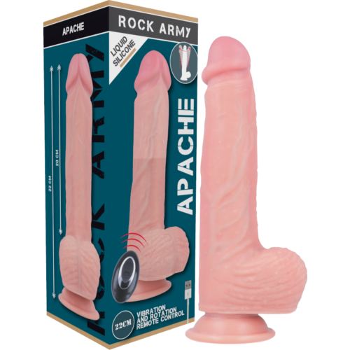 Vibrador Realístico Rock Army Apache com Controle Remoto
