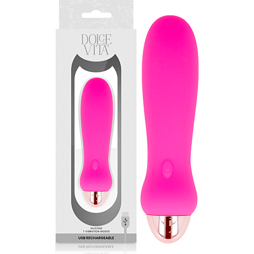 Vibrador Dolce Vita Five Rosa com 7 Modos de Vibração