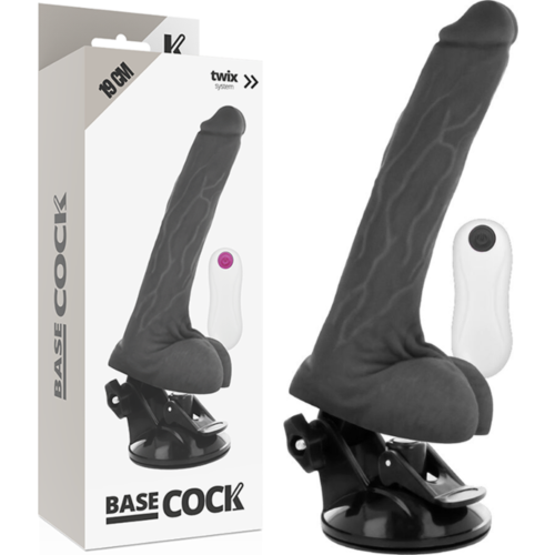 Vibrador Realístico Basecock 19 cm com Controle Remoto