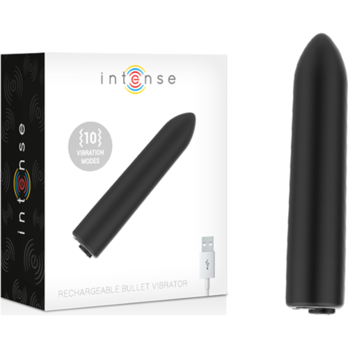Mini vibrador INTENSE FUN - Bala vibradora com 10 modos