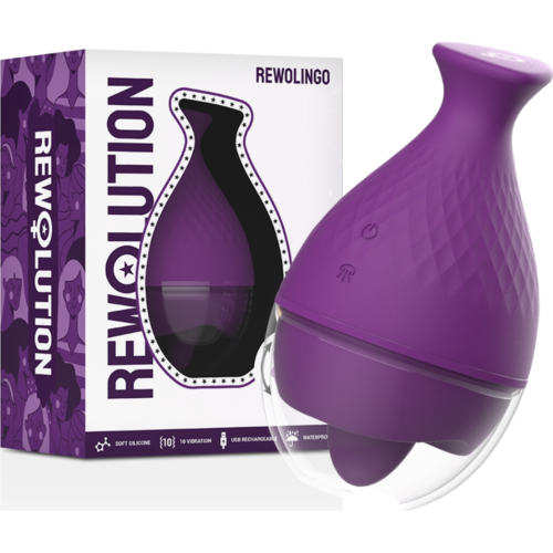 Vibrador REWOLUTION REWOLINGO com língua dinâmica