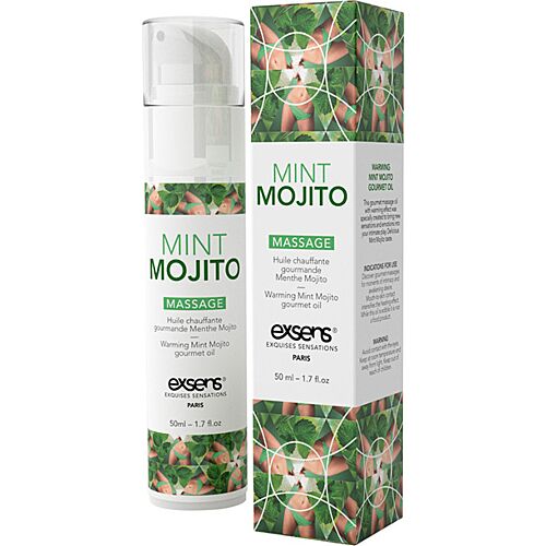 Óleo de Massagem Exsens Mint Mojito 50 ml com Efeito Calor