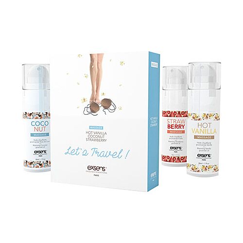 Óleo de Massagem Exsens Warming Gourmet 3 x 30 ml