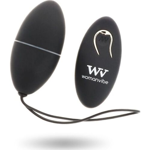 Ovo Vibração Controle Remoto Seda Negra