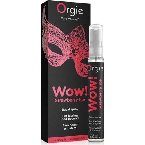 Spray Oral Orgie WOW STRAWBERRY ICE 10 ml com efeito refrescante