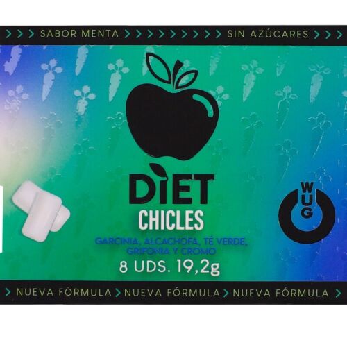 Chicletes Funcionais WUG GUM com Sabor a Menta