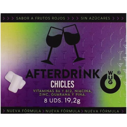 Chicles WUG GUM After Drink | Recupera energia após uma noite